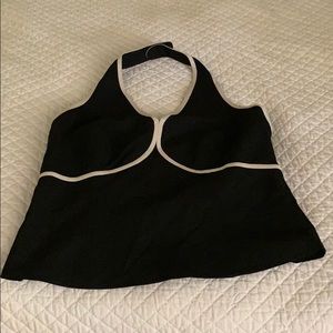 Limited black halter top